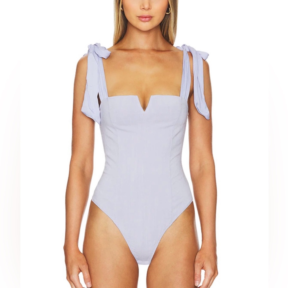 Intimately Free People Lola Bodysuit NWT Lavender Sleeveless Thong Orig.$68